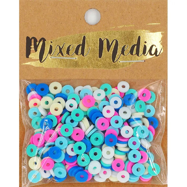Bright Mixed Poly Clay Heishi Beads